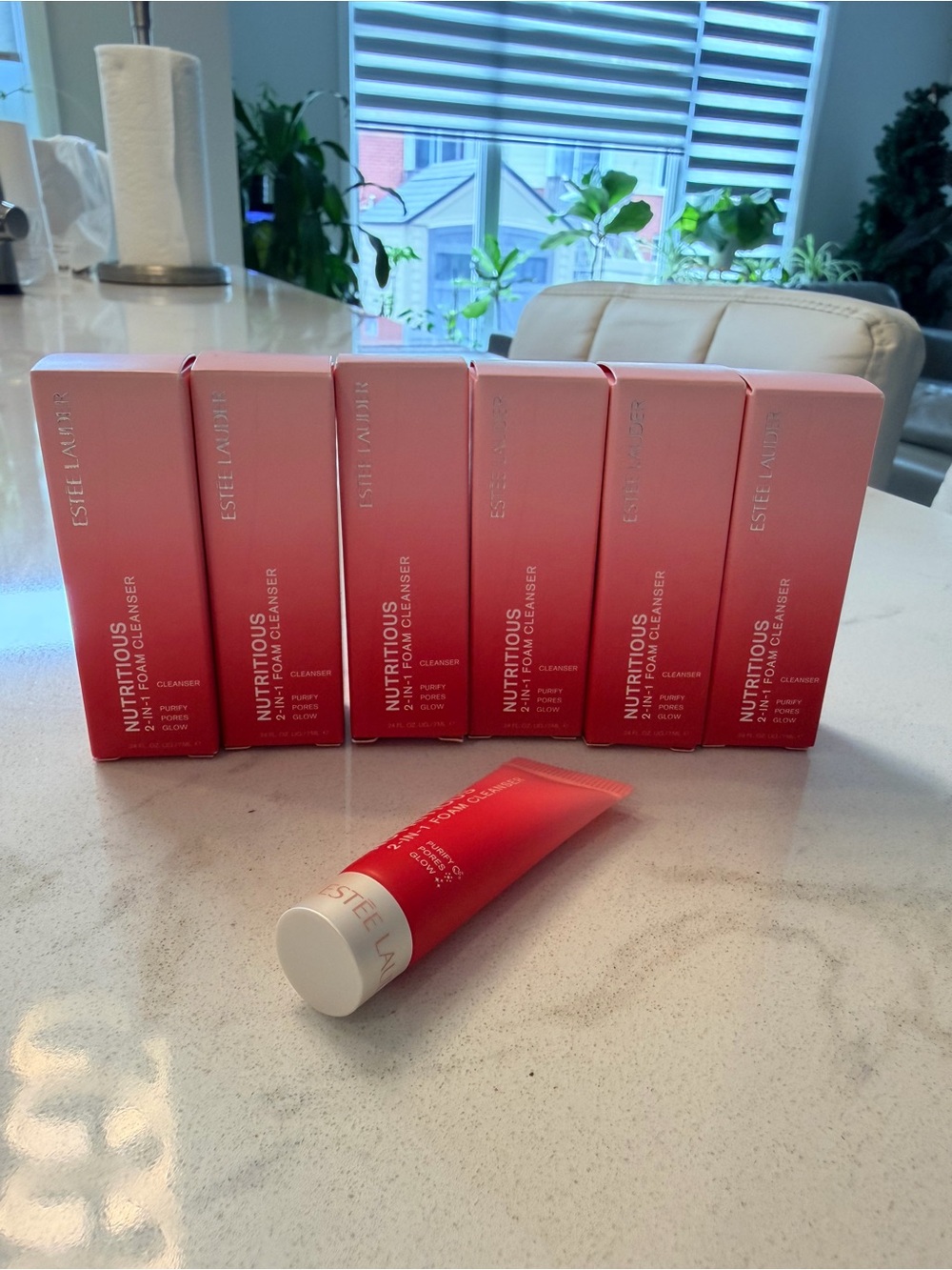 【Brand New】Estée Lauder Nutritious 2-in-1 Foam Cleanser Mini Set (6 x 7ml)